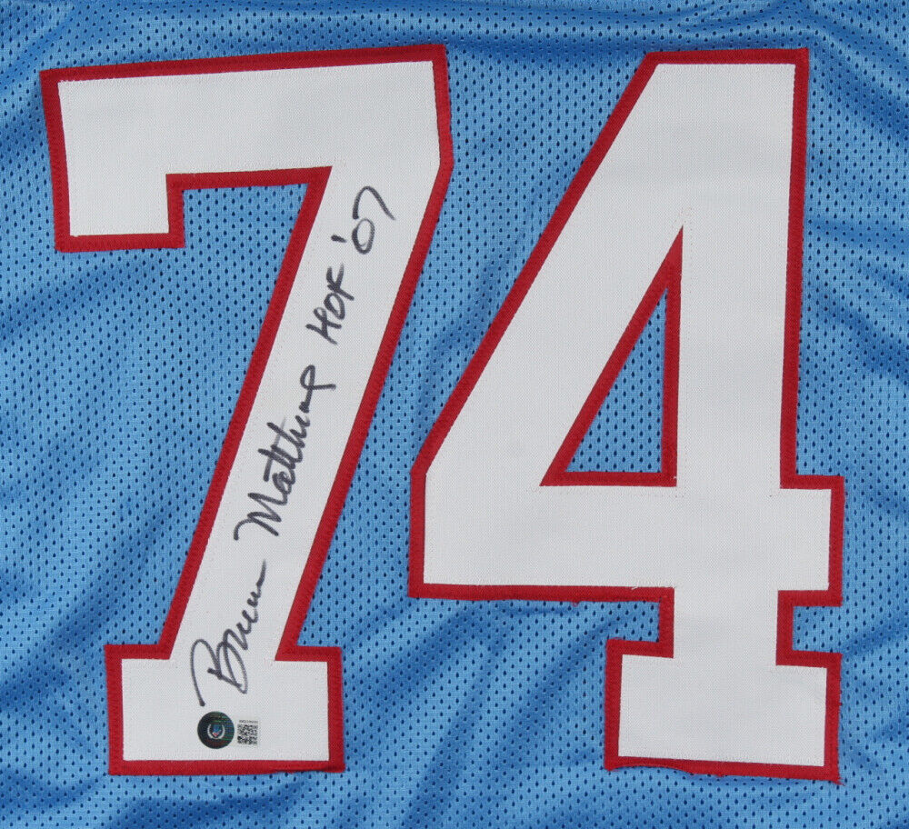 Golden Autographs Bruce Smith Autographed Custom White Football Jersey Beckett