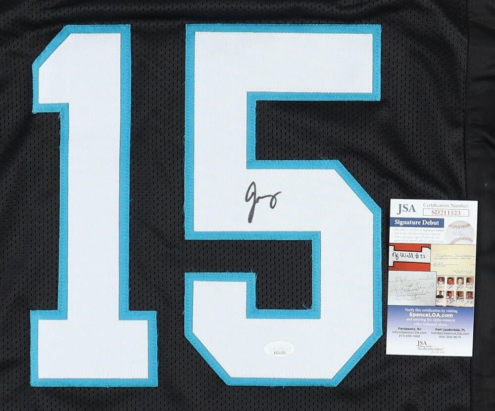 CAROLINA PANTHERS JONATHAN MINGO SIGNED BLACK CUSTOM JERSEY JSA COA!!!!