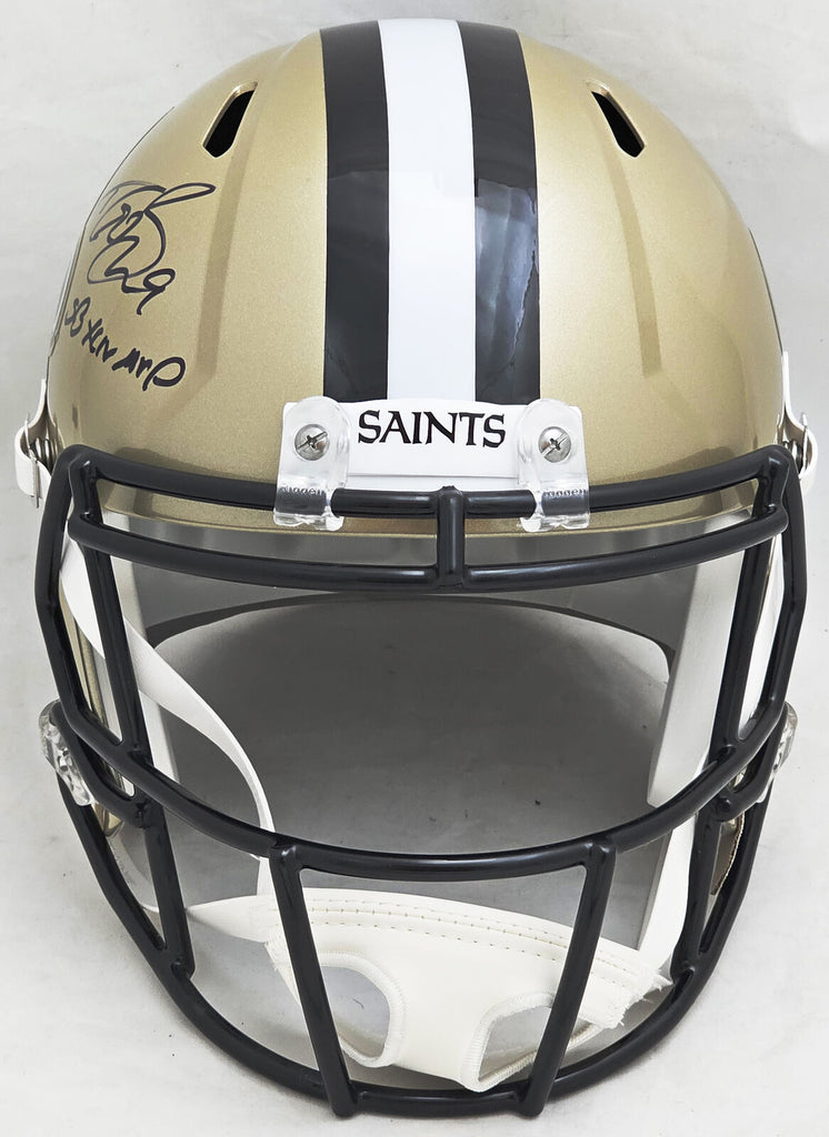 Drew Brees New Orleans Saints Mini Helmet Card Display Case