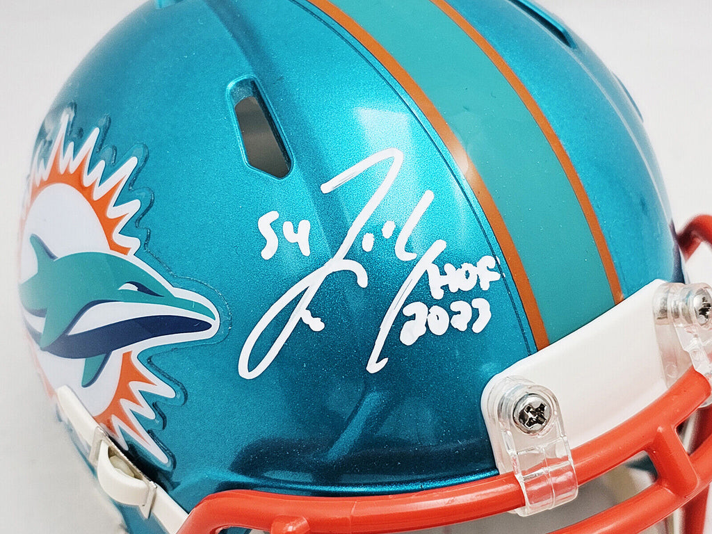 Zach Thomas Autographed Signed Dolphins Riddell Throwback Speed Mini Helmet  Auto - Beckett