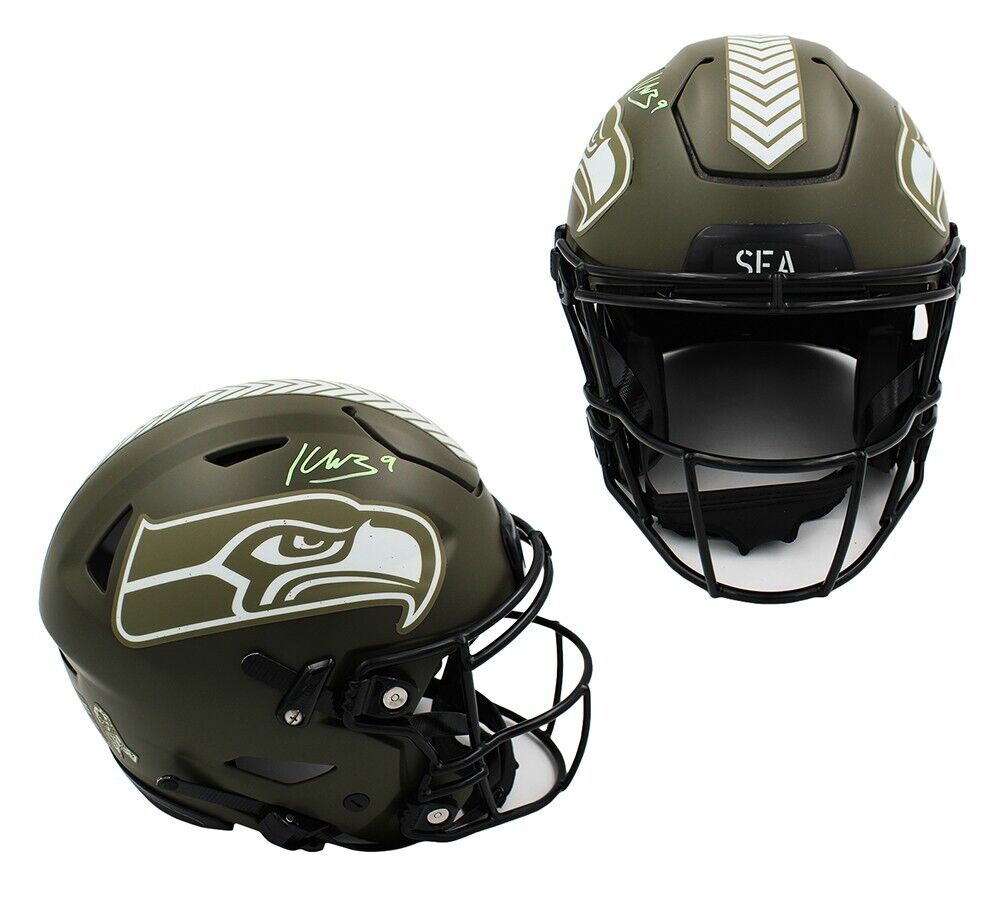 Seattle Seahawks NFL Color Rush Mini Speed Helmet.