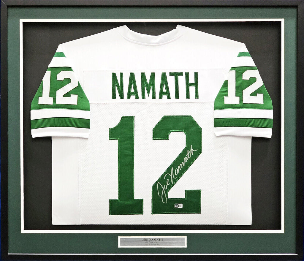 Signed joe hot sale namath jersey