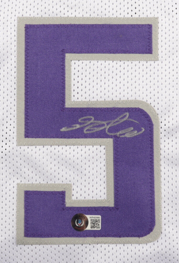 De'Aaron Fox Autographed Sacramento Custom Purple Basketball Jersey- BAS