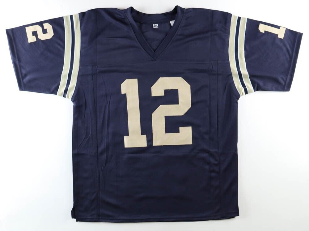 Roger Staubach Signed Jersey - JSA Witness - Naval Academy Autographed 