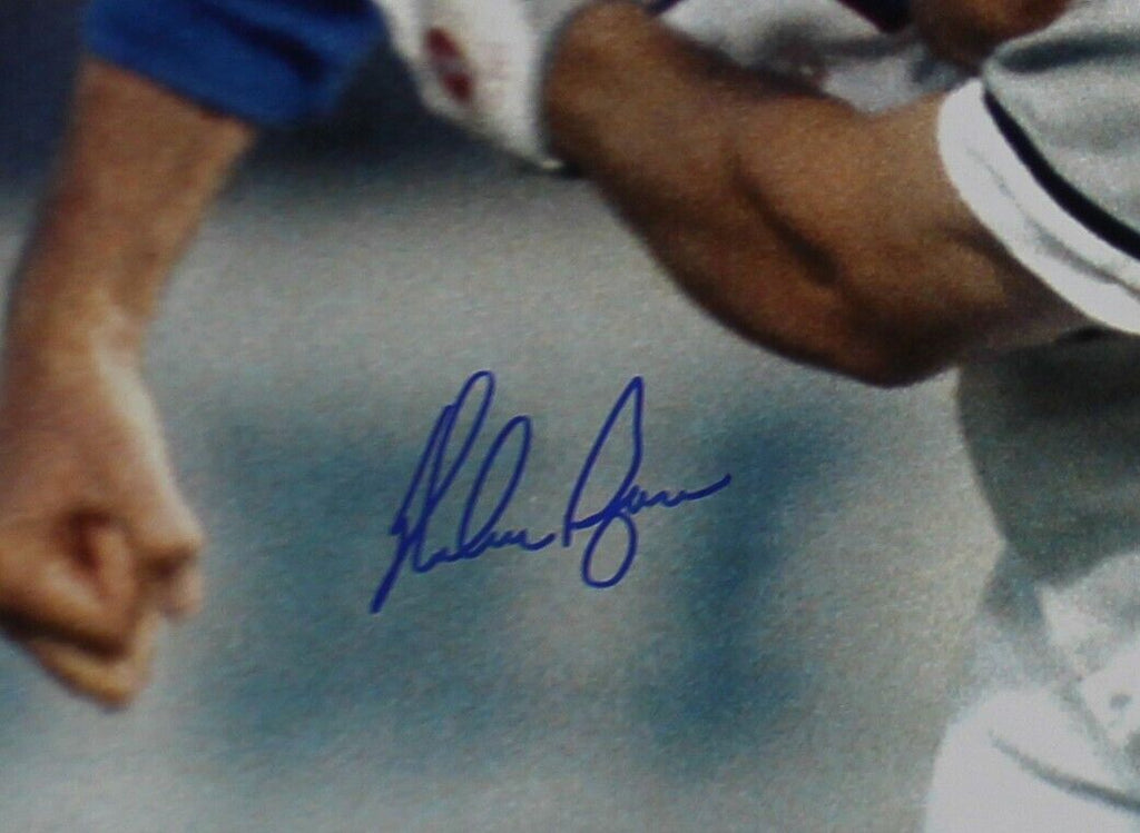 Jose Ramirez Autographed Cleveland Indians 8x10 Photo - BAS COA (White Ink)