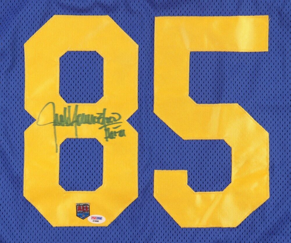 Jack Youngblood Signed Custom Los Angeles Rams Jersey Inscribed HOF 91 –