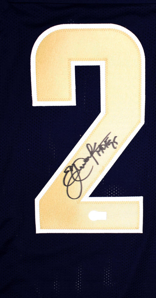 The Jersey Source Eric Dickerson Signed Blue & White Pro Style Jersey w/ Hof- Beckett W *Black *2M