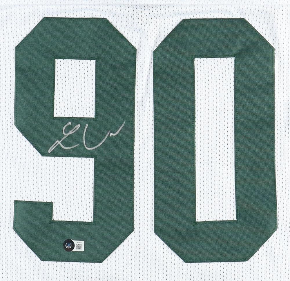 Lukas Van Ness Signed Green Bay Packers Jersey (Beckett) Ex-Hawkeyes L –