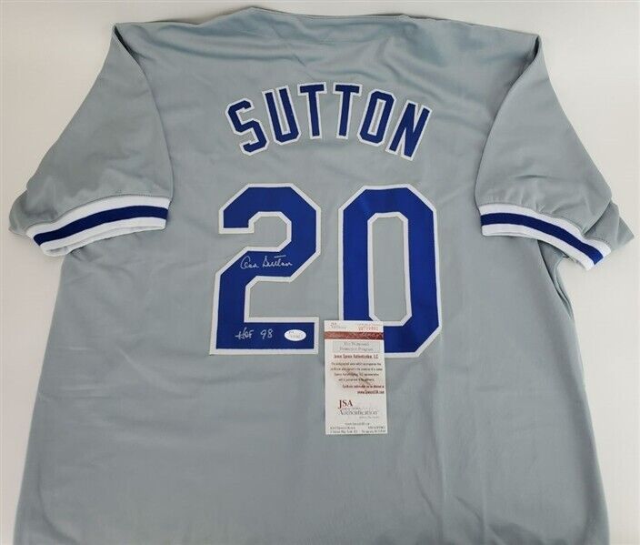 Don Sutton Autographed Grey Los Angeles Dodgers Jersey w/HOF - JSA Aut –  The Jersey Source