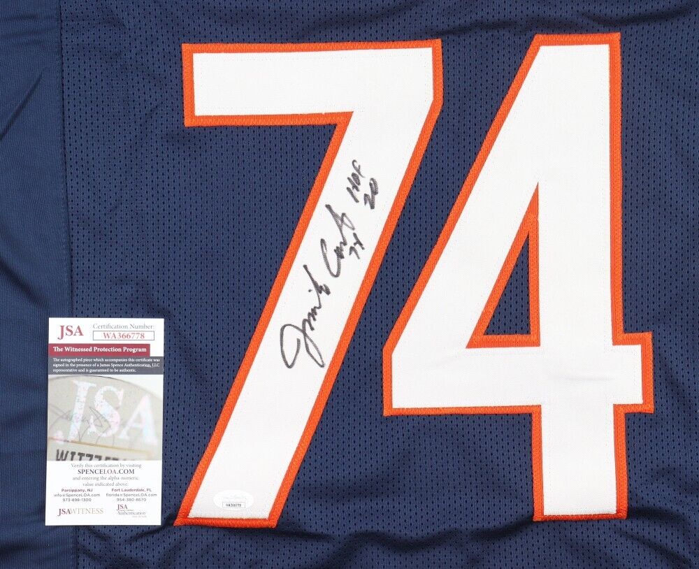 Chicago Bears Jim Covert Signed Navy Jersey w/HOF'20 - Schwartz  Authenticated