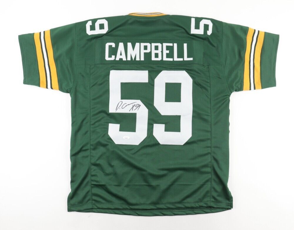 Packers DE'VONDRE CAMPBELL Signed Custom Green Jersey AUTO JSA Hologram