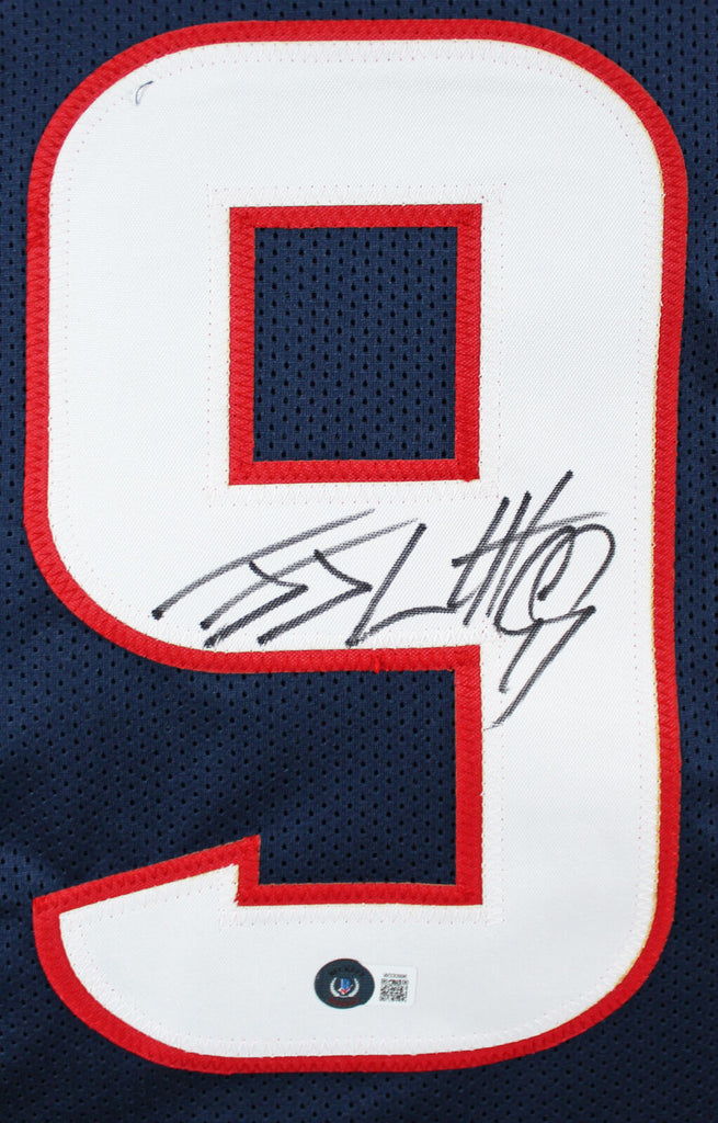 JJ Watt Autographed and Framed Navy Texans Jersey