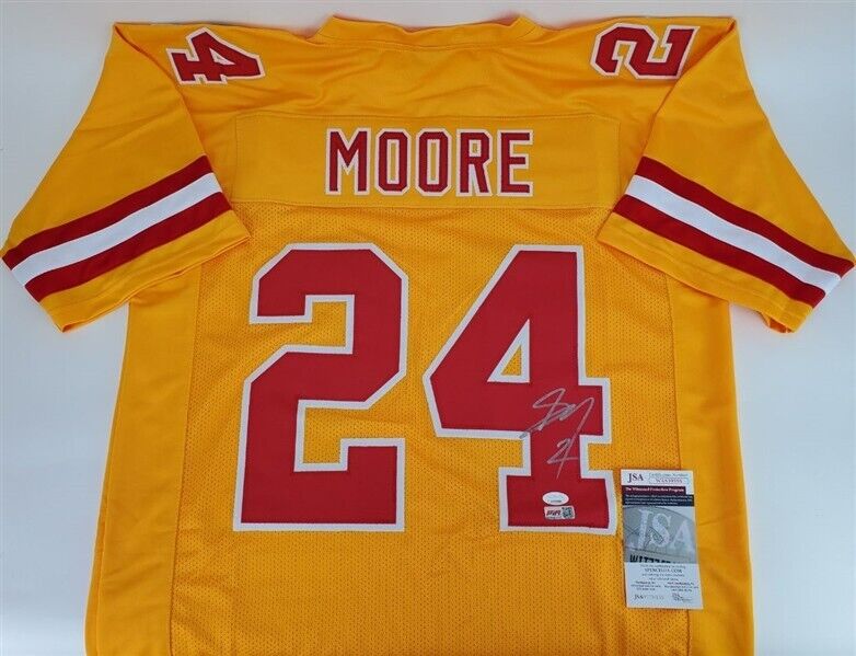 Skyy Moore Authentic Signed White Pro Style Jersey Autographed BAS Witnessed