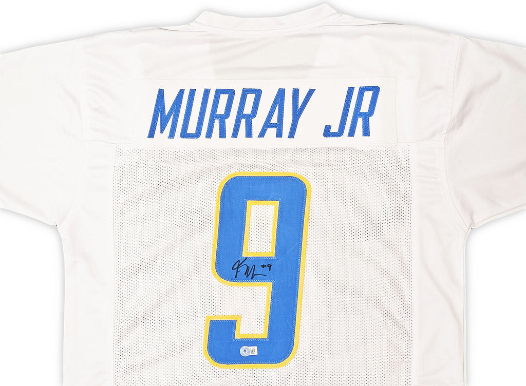 LOS ANGELES CHARGERS KENNETH MURRAY JR. AUTOGRAPHED WHITE JERSEY BECKE –  Super Sports Center