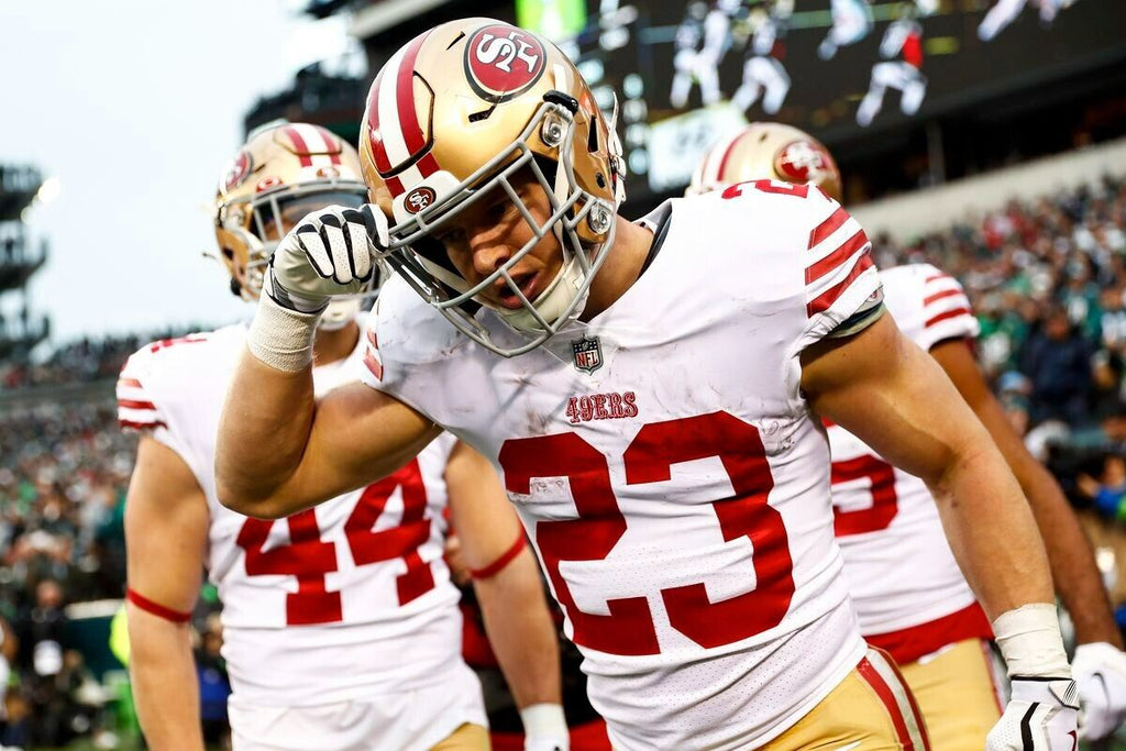 Charitybuzz: Christian McCaffrey Signed 49ers Jersey Framed