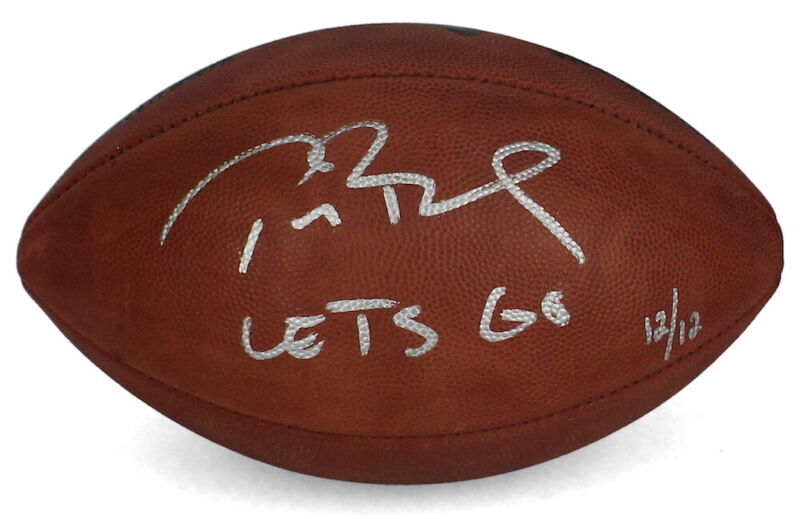 NCAA, Other, Tom Brady Signedautographed Football With Coa