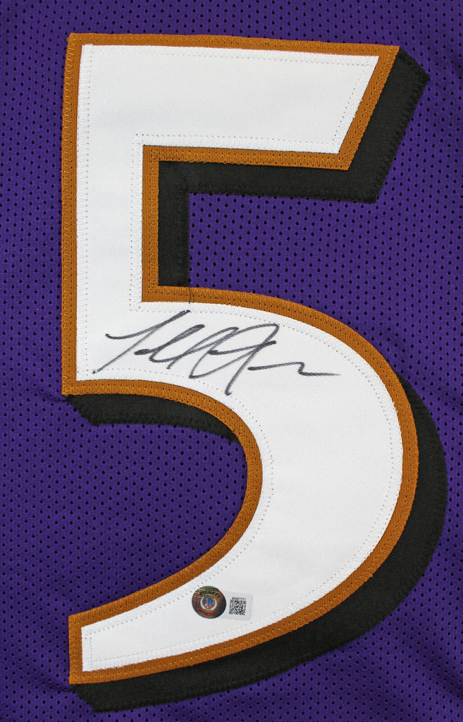 Terrell Suggs Signed Beckett Authenticated Baltimore Ravens Jersey & Picture