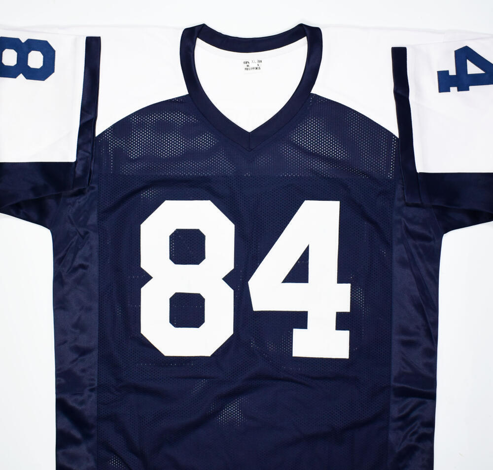 Jay Novacek Autographed Blue White Pro Style Jersey- Beckett W Hologra –  Super Sports Center