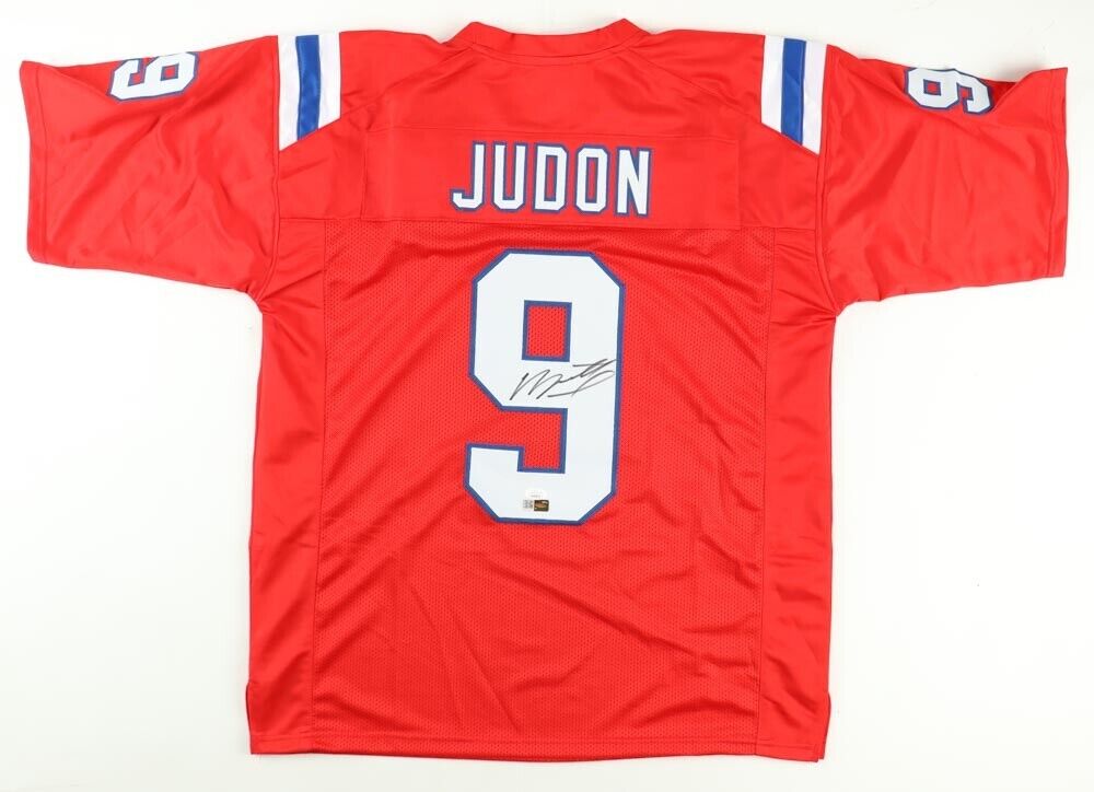 Matthew Judon Signed New England Red Football Jersey (JSA)