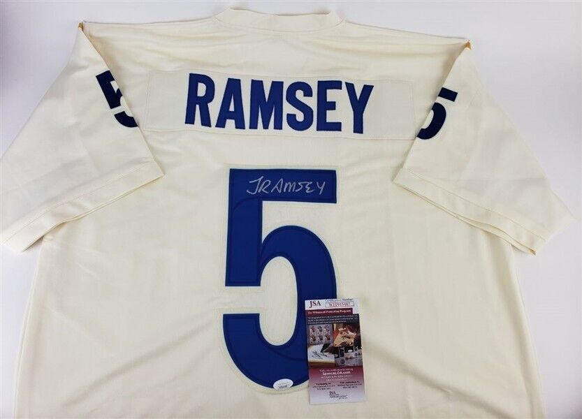 Jalen Ramsey Signed Los Angeles Rams Blue Jersey (JSA COA) 5xPro Bowl –