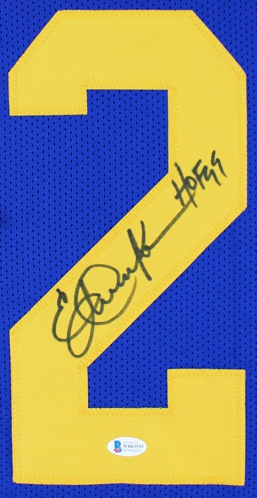 Eric Dickerson Signed Los Angeles Rams Jersey Inscribed HOF 99 (PSA –