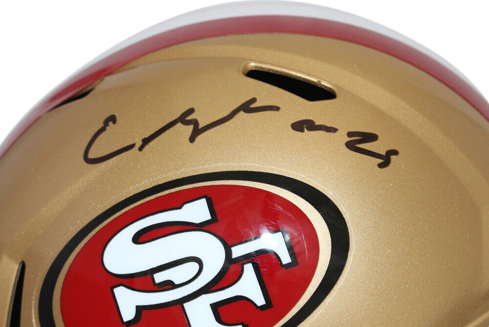 S.F. 49Ers Elijah Mitchell Autographed Signed Speed Mini Helmet Becket –  MVP Authentics