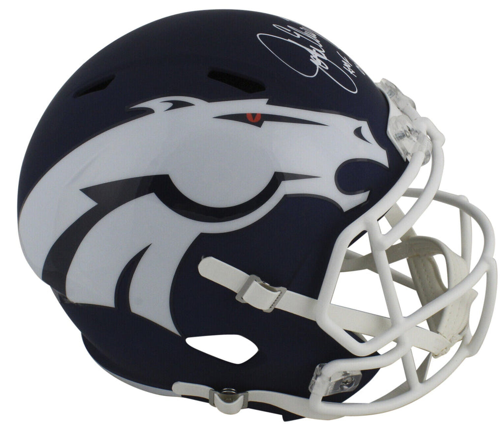 Eric Dickerson Signed Rams Salute to Service Speed Mini Helmet w/HOF-BAW  Holo