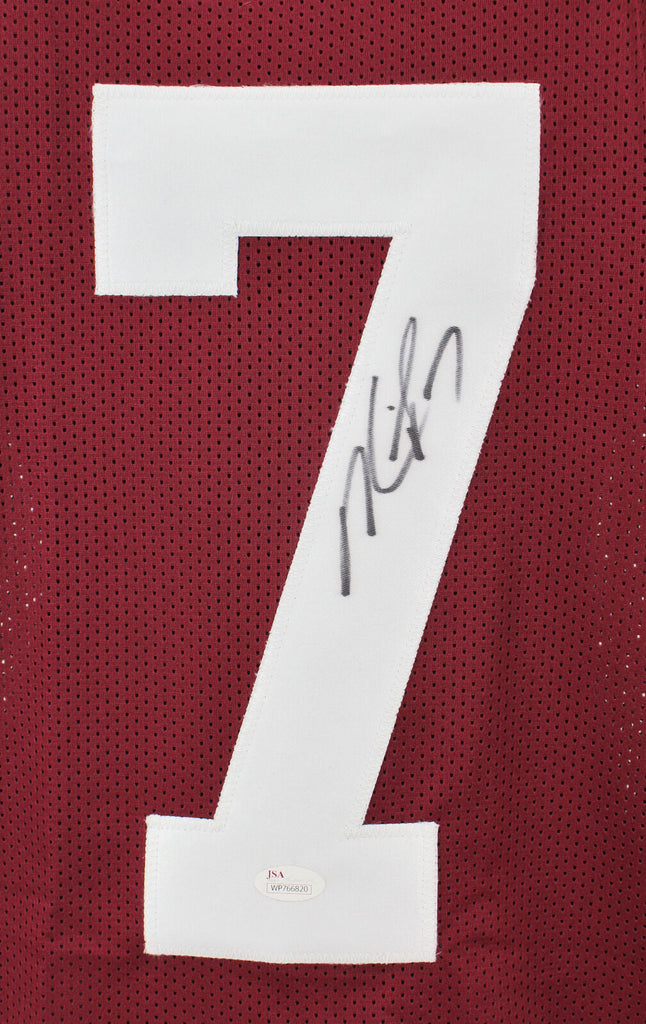 Michael Vick Autographed Virginia Tech Custom Football Jersey - JSA COA