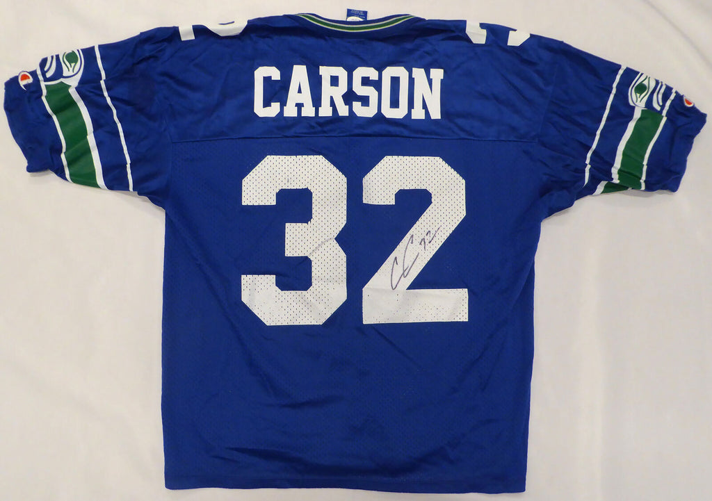 Chris Carson Signed Seahawks Jersey JSA COA – Northwest Sportscards