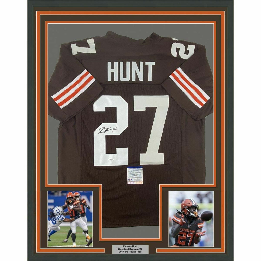 Kareem Hunt autographed 2024 jersey Cleveland Browns JSA