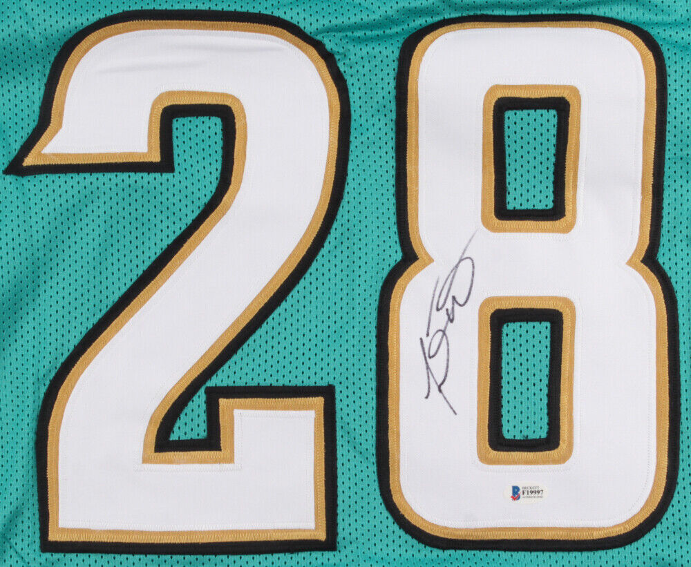 Fred Taylor Autographed Teal Pro Style Jersey- Beckett W Black 2 at  's Sports Collectibles Store