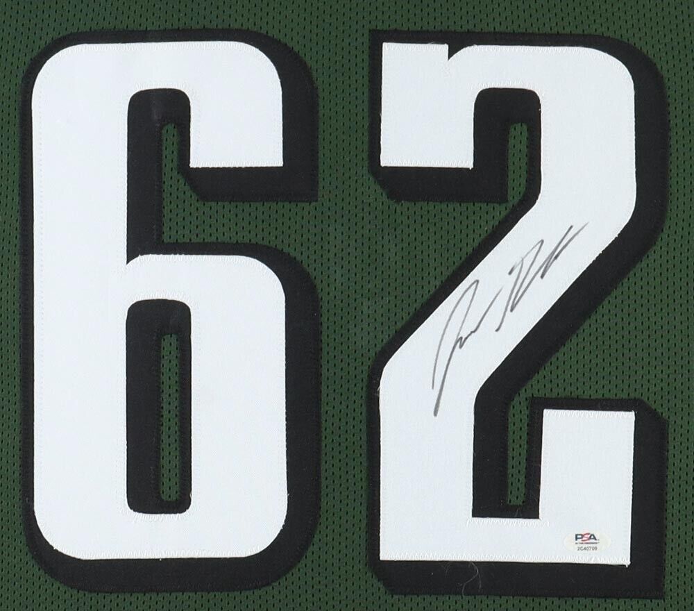 Jason Kelce Signed Philadelphia Eagle 35x43 Framed Jersey (PSA) Supe –  Super Sports Center