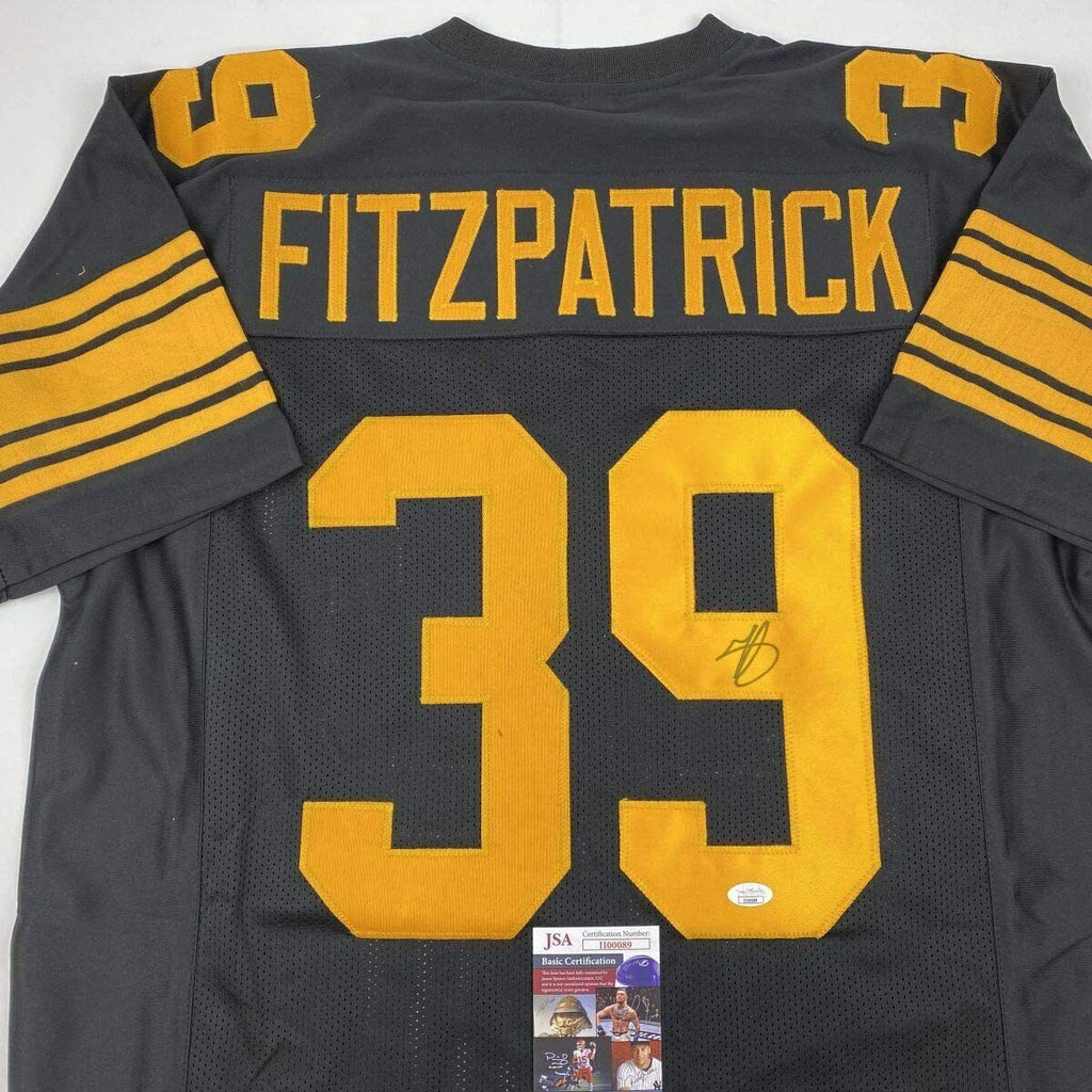 Autographed/Signed Minkah Fitzpatrick Pittsburgh Black Football Jersey  PSA/DNA COA