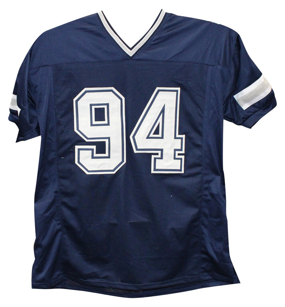 Autographed/Signed Charles Haley Dallas Blue Football Jersey JSA COA