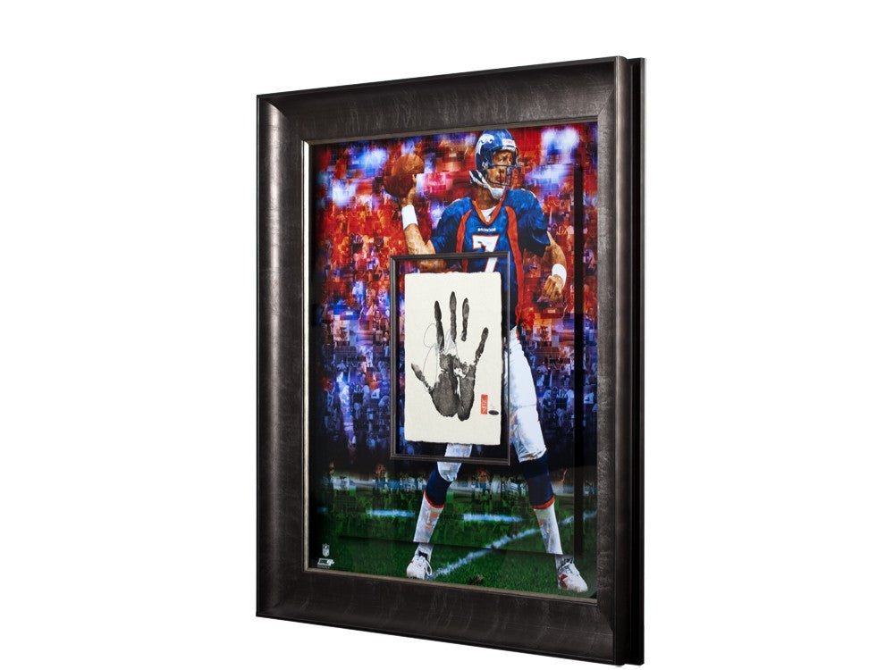 John Elway Autographed Prolific Passer Shadow Box