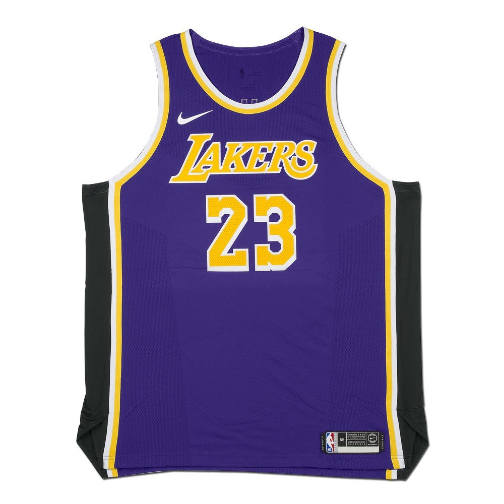 LeBron James Signed Lakers City Edition Jersey UpperDeck PSA/DNA