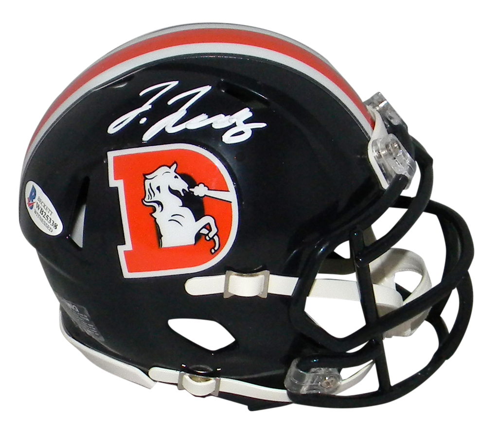 NFL Auction  Broncos - Jerry Jeudy Signed Flash Mini Helmet