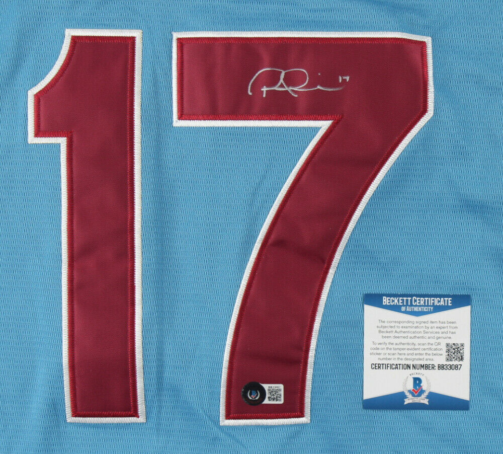 Rhys Hoskins signed autographed Philadelphia Phillies 16x20 framed