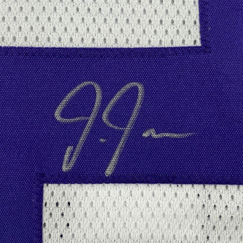 Autographed/Signed Justin Jefferson LSU Purple College Football Jersey JSA  COA