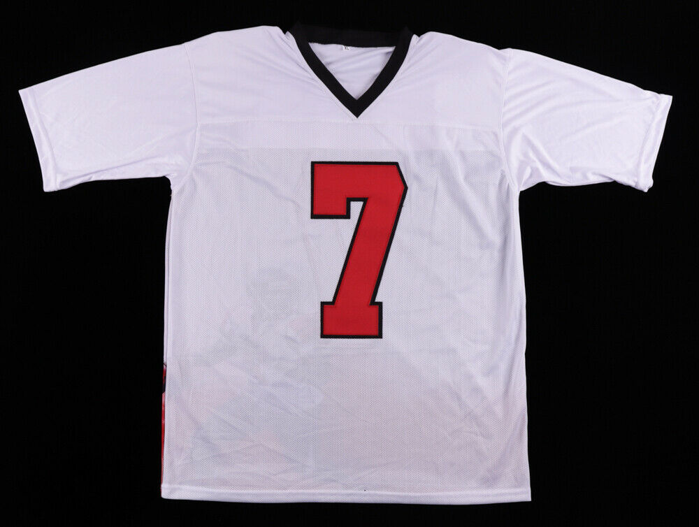 Michael Vick signed with number white Atlanta Falcons jersey authenticity  cert.