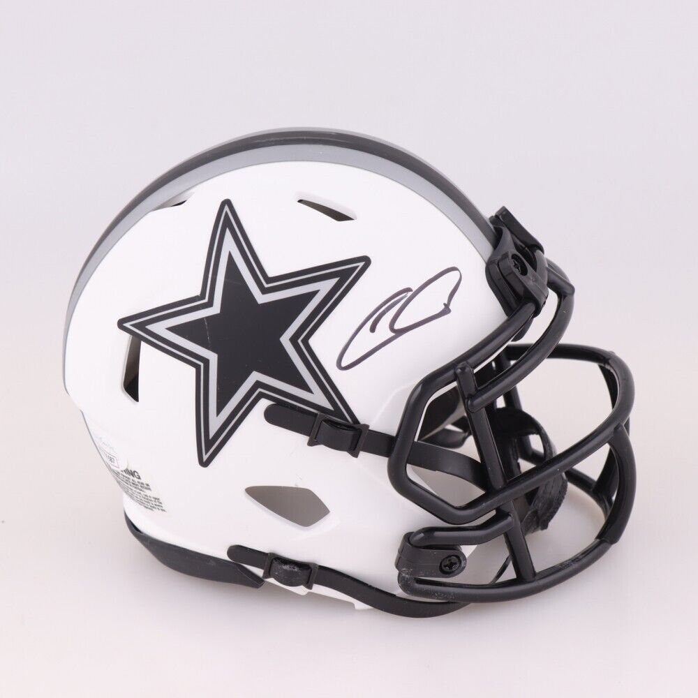 CeeDee Lamb Dallas Cowboys Autographed Riddell 2022 Salute to Service Speed Authentic Helmet