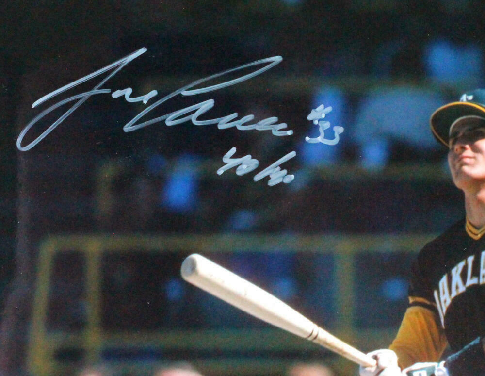 Jose Canseco Autographed Oakland Athletics 16x20 Photo - BAS