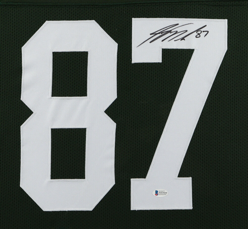 Framed Green Bay Packers Jordy Nelson Autographed Signed Jersey Beckett Coa
