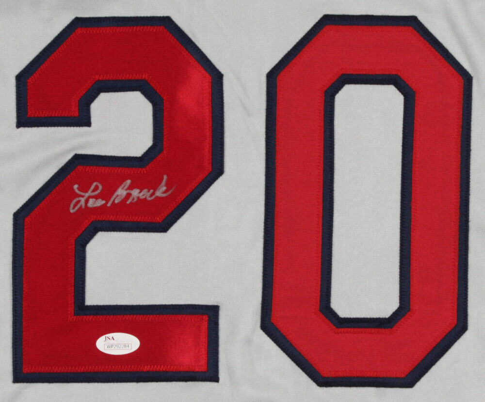 Lou Brock Signed St. Louis Cardinals The Franchise Jersey (JSA COA) –  Super Sports Center