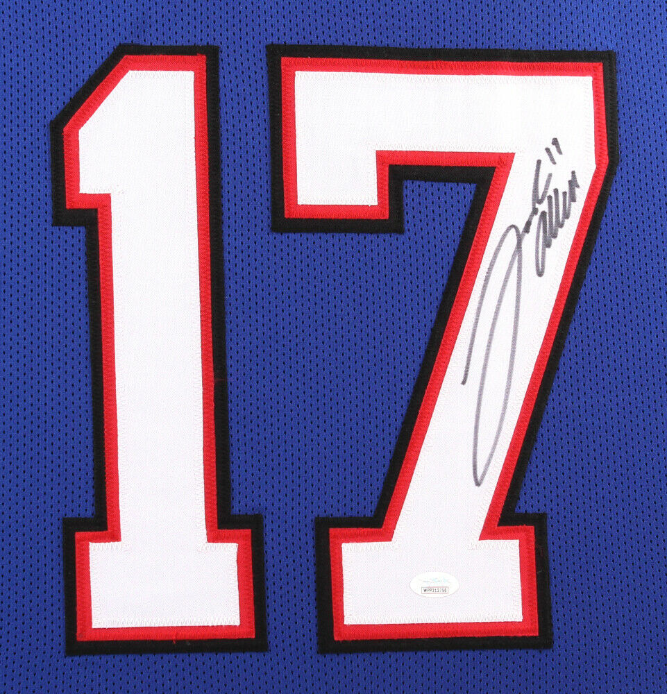 Josh Allen Signed Custom Framed Buffalo Bills Jersey Beckett Suede High End  Ligh