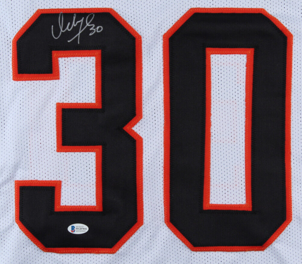 Ickey Woods Signed Cincinnati Bengals Jersey (JSA COA) Super Bowl XXII –