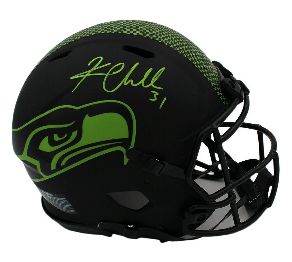 Kam Chancellor Signed Seattle Seahawks Speed Authentic Eclipse NFL Helmet