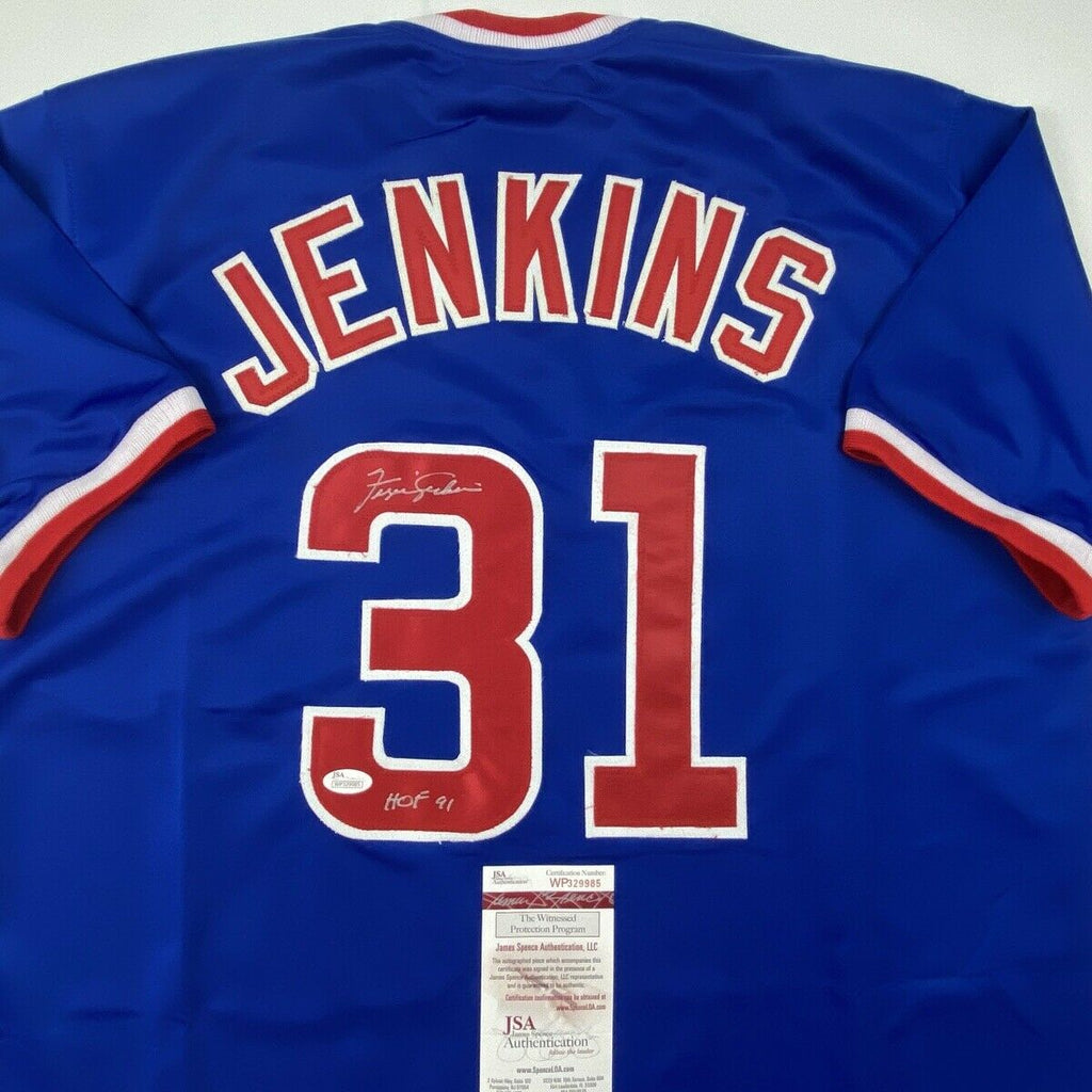 Fergie Jenkins HoF 91 Autographed Certified Baseball in Display