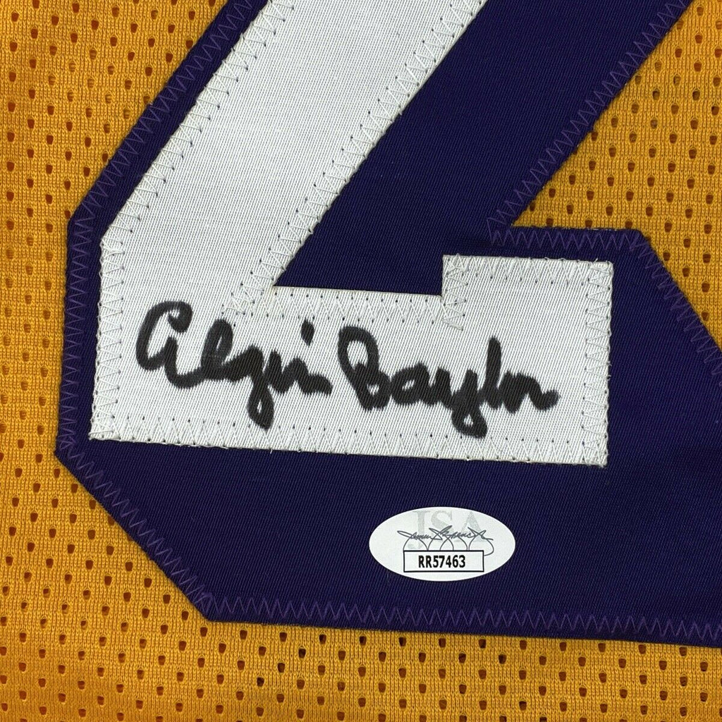 Elgin Baylor Autographed and Framed Los Angeles Lakers Jersey
