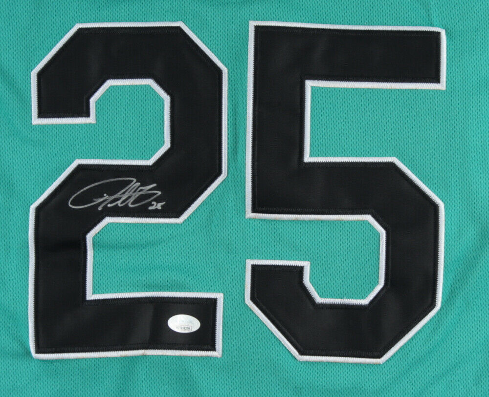 Derrek Lee Signed Florida Marlins Jersey Inscribed